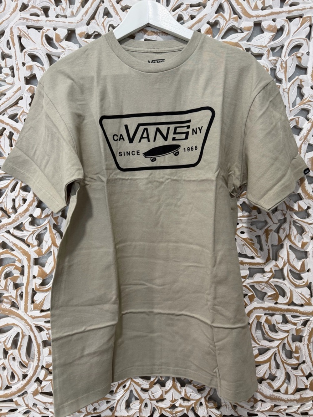 Vans T-Shirt in London Fog with Black Logo